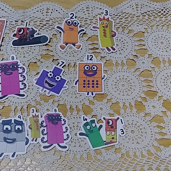 Counting Stickers, fun and colorful Number Blocks - Picture 4 of 4